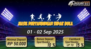 Hasil Pertandingan Sepak Bola 01 - 02 September 2025